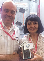 (L to R): RJ Connect managing director Robert Wright with Prof. Raynitchka Tzoneva of the CSAEMS.